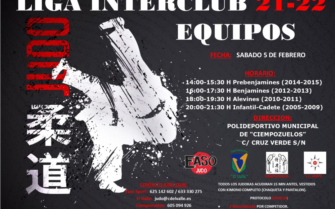 Judo Liga interclubs 2021 2022 segunda jornada