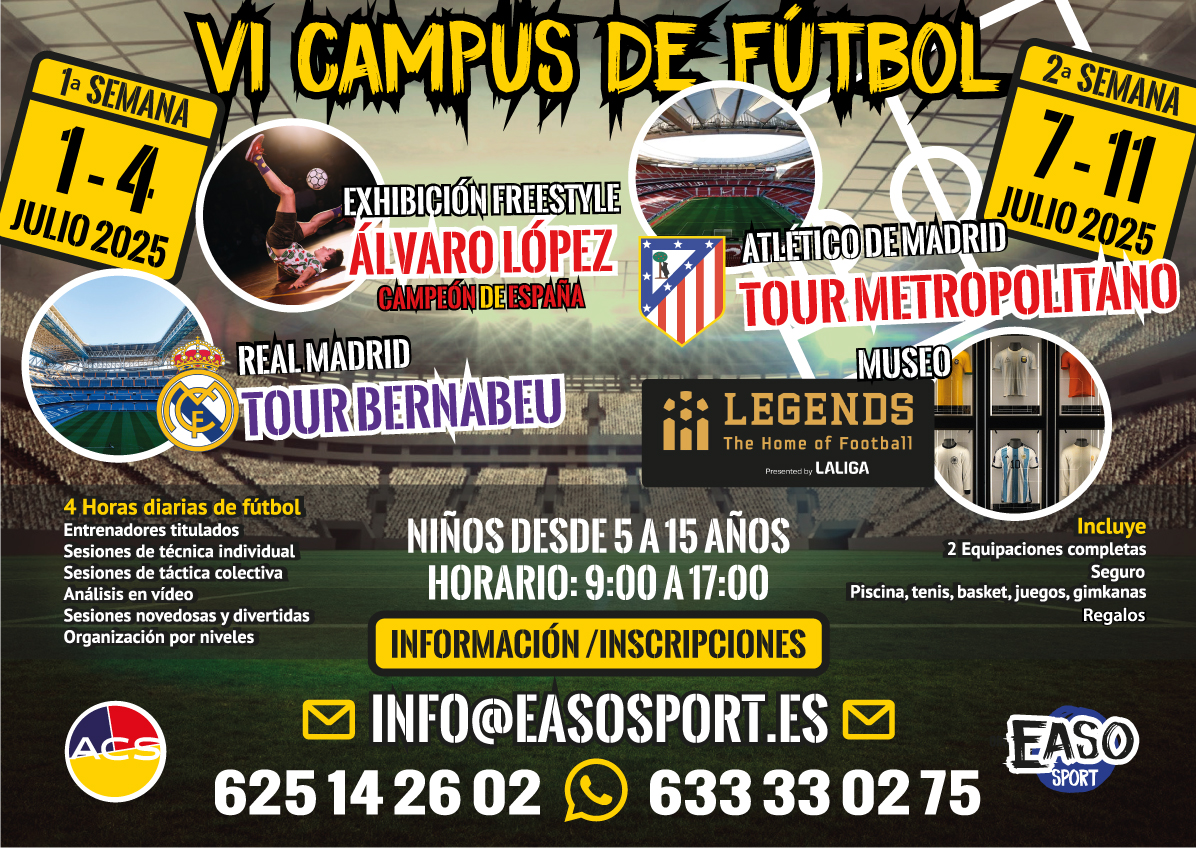 cartel CAMPUS FUTBOL 6º